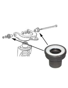 Gummi/Metalllager, Querlenker oben, Rubber/metal support, transverse control arm upper, Transporter T3, -92-92