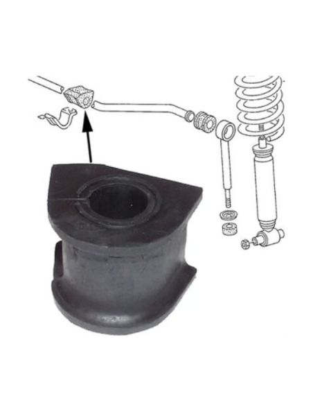 Gumi nosilec stabilizatorja na karoseriji, 21mm, Transporter T3