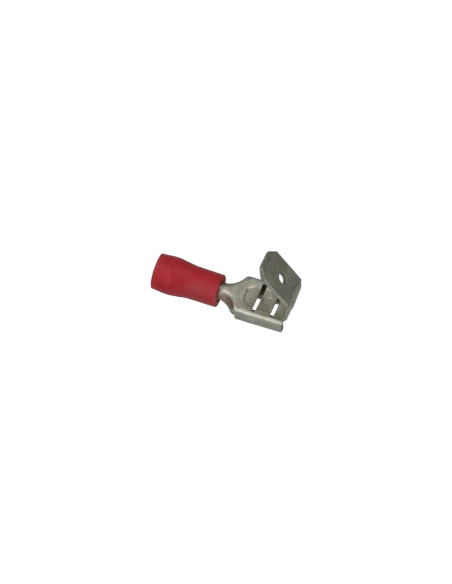Kabelstecker blau, flach männlich/weiblich, 6,3x0,8mm