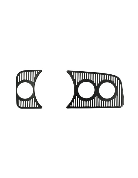 Dashgrill Manometer Halter Set, 3 Loch 52mm, schwarz, RHD, 58-