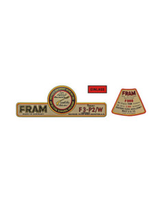 Abziehbildsatz für FRAM Ölfiltersatz