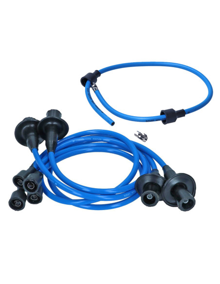 Komplet žičnih žic za vžig Type1 baker - modra, 60cm razdelilni kabel, tip