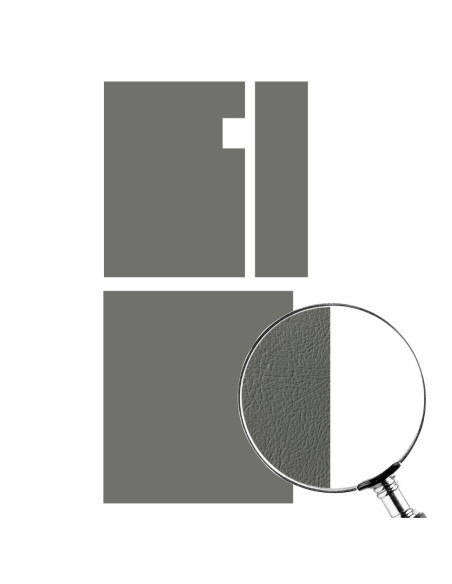 Innenverkleidungssatz Doppelkabine hinten (3-teilig) - grau, T1, -67