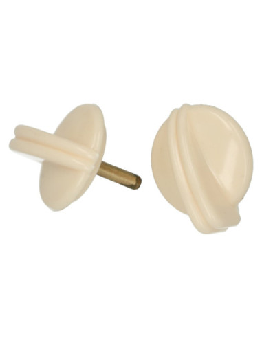 Knopfwischer-/ Lichtschalter Bakelit, elfenbein...