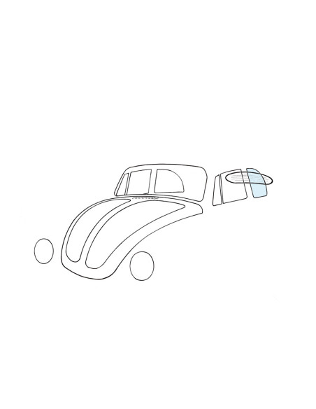 Zadnje stransko okno, levo, kabriolet