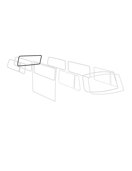 Brtva stražnjeg stakla Deluxe (aluminijska obloga), T2, 68-79