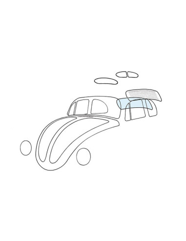 Heckscheibe, keine Heizung, 72-78