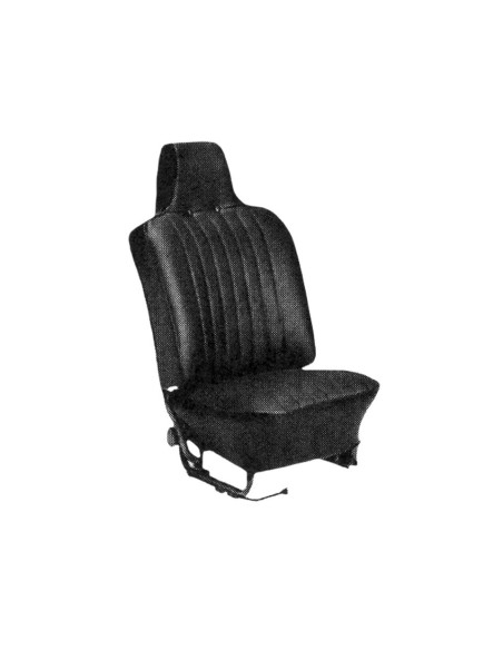 Komplet presvlaka za sjedalo, crna, Tkanje košare, kabriolet, Bug Cabrio, 70-72
