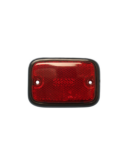 Seitenreflektor Scheibe hinten - rot-schwarz, T2, 73-79