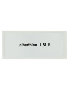 Naljepnica L 51 E, Albert plava