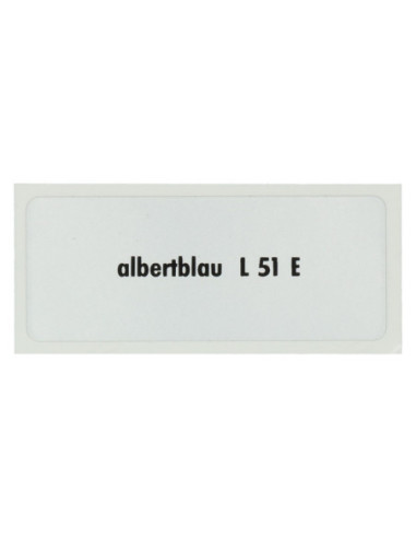 Naljepnica L 51 E, Albert plava