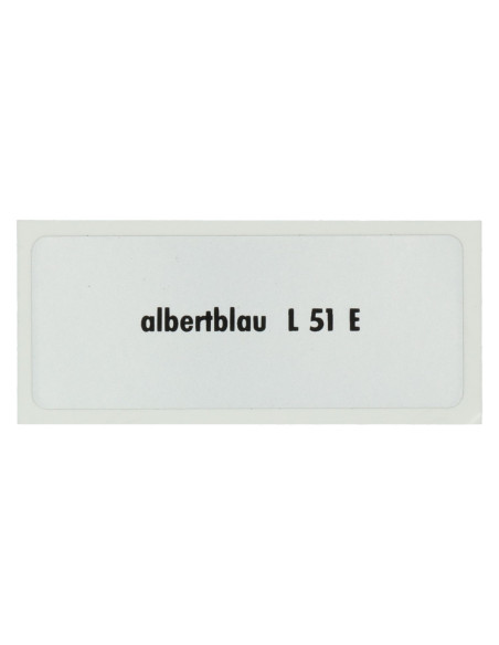 Naljepnica L 51 E, Albert plava