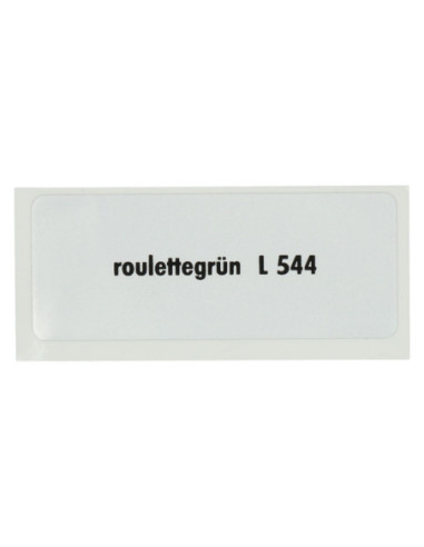 Naljepnica L 544, rulet zelena