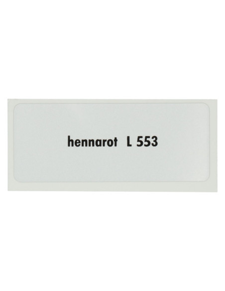 Naljepnica L 553, crvena kana