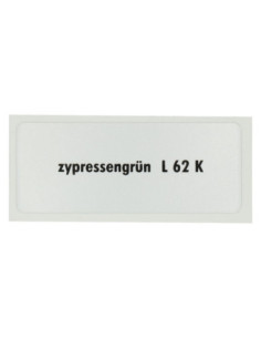 Naljepnica L 62 K, čempres zelena