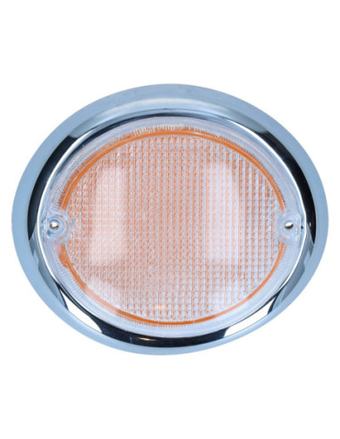 Blinkerglas, rechts, klar/orange mit...