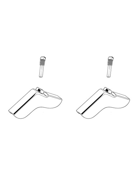 Flügelschlitz Scharnier oben umwandelbar, als Paar, 53-64