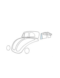 Prozor s ventilacijskim krilom, lijevo, kabriolet