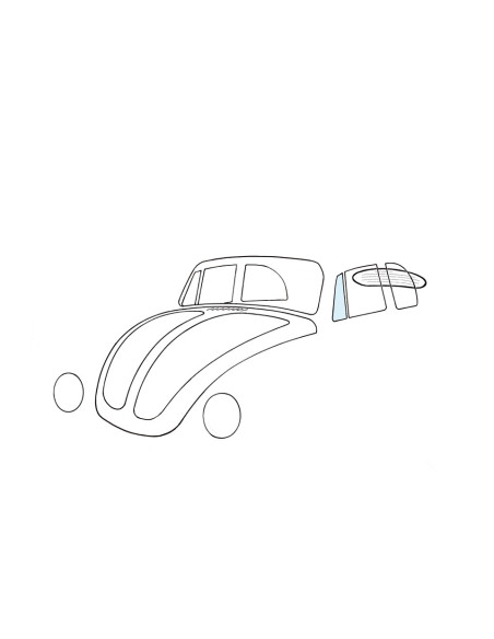 Prozor s ventilacijskim krilom, lijevo, kabriolet