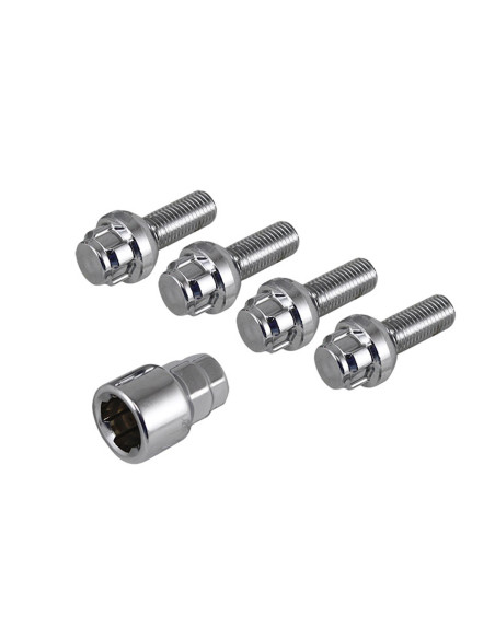 Kolesne ključavnice, proti kraji, 5 ušes, 12 x 1,5, 4 kosi