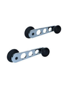 Ročica za okno, črna/krom, v paru, 67-