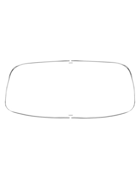 Okenska letva za zadnje steklo Deluxe (Alu obloga) - Notchback, Type3, 64-