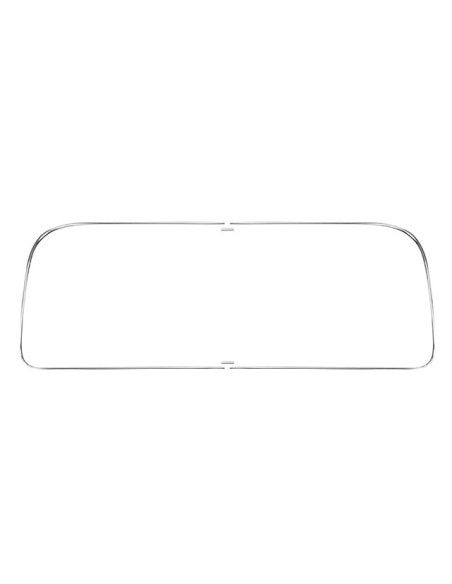 Fensterleiste für Heckscheibe Deluxe (Alu-Blende), T2, 68-79