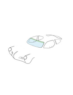Windschild - Karmann Ghia Coupé/Cabrio mit grüner...
