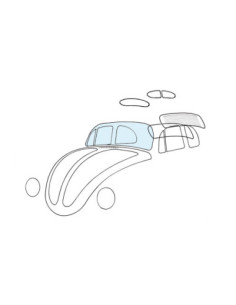 Windschutzscheibe, klar, 58-64