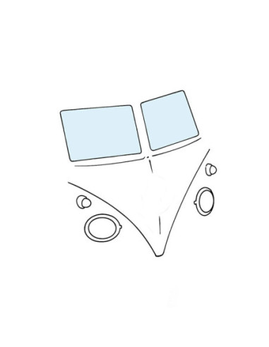 Windschutzscheibe, klar, T1, 55-67