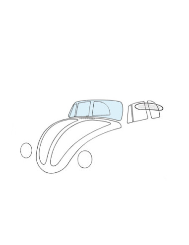 Windschutzscheibe, Cabrio, klar