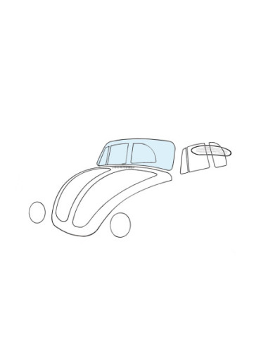 Windschutzscheibe, Cabrio, klar