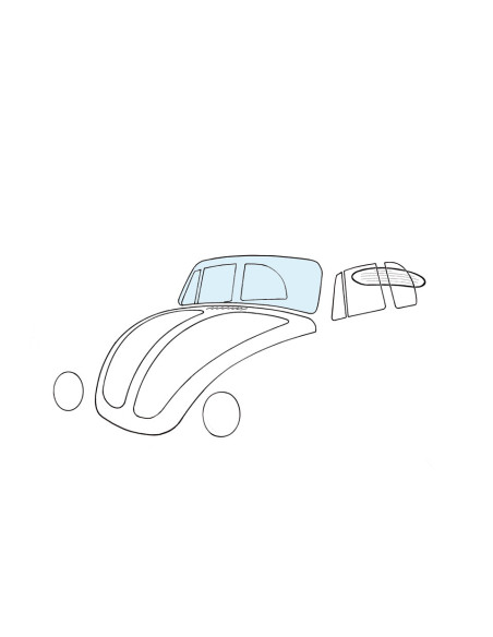 Windschutzscheibe, Cabrio, klar