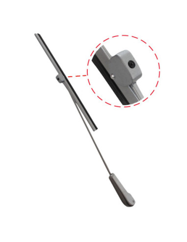 Ročica brisalca + rezilo, srebrna, T1, 60-64