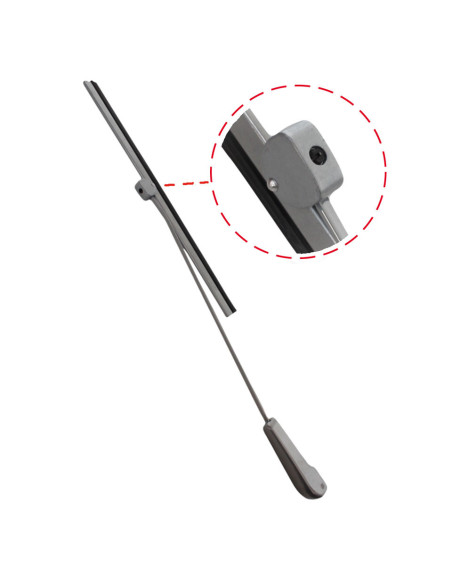 Ročica brisalca + rezilo, srebrna, T1, 60-64