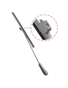 Wischerarm + Blatt, silber, T1, 65-67