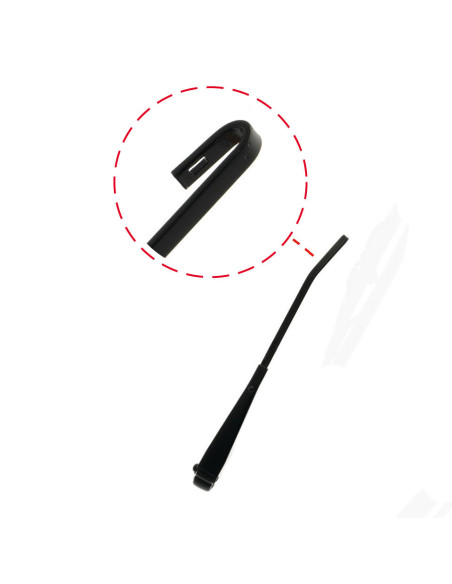 Wischerarm, schwarz, stück, L/R, 66-67