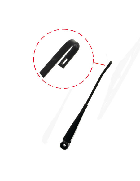 Wischerarm, schwarz, Stück, links, 1200L, 74-