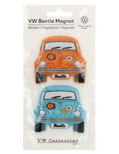 Magnet, hrošč,oranžna/modra, par 2