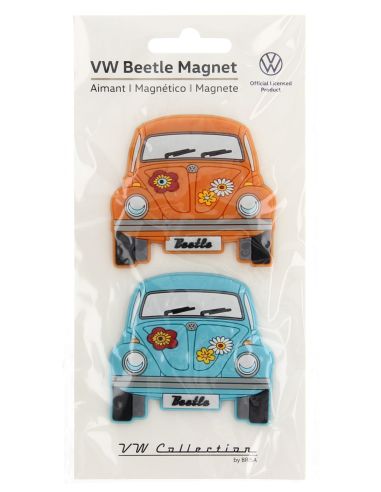 Magnet, Käfer, orange/blau, Paar