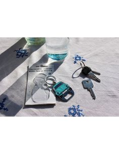 Schlüsselanhänger , "Käfer", blau mit Flaschenöffner 2