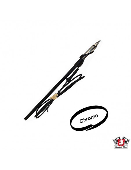 Antenna, top mounted, new style, chrome, lenght 970 mm
