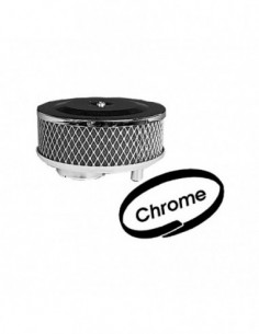 Sportluftfilter für Serienvergaser, Chrom