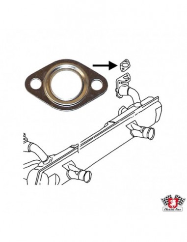 Dichtung zwischen Auspuff und Ansaugbrücke, 63-