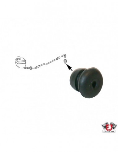 Rubber plug for master brake cylinder