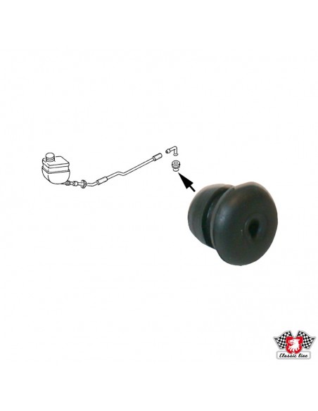 Rubber plug for master brake cylinder