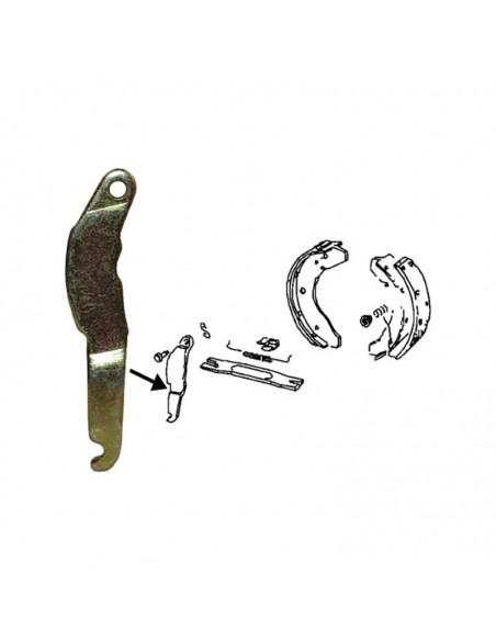 Hebel, Handbremsseil, rechts, 57-