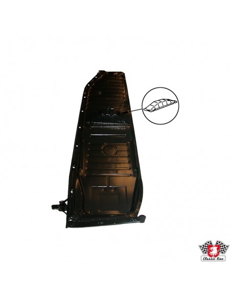 Kabinenboden, dreieckiger Sitzaufsatz, 72-, links