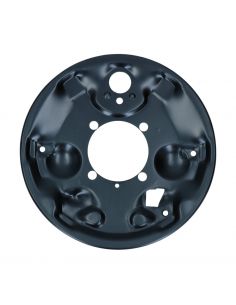 Rear brake backing plate left, 57-64 2