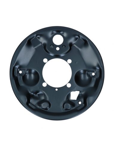 Rear brake backing plate left, 57-64